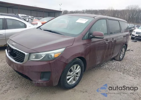 2016 Kia Sedona L z USA, uszkodzony, nr VIN KNDMA5C19G6186144